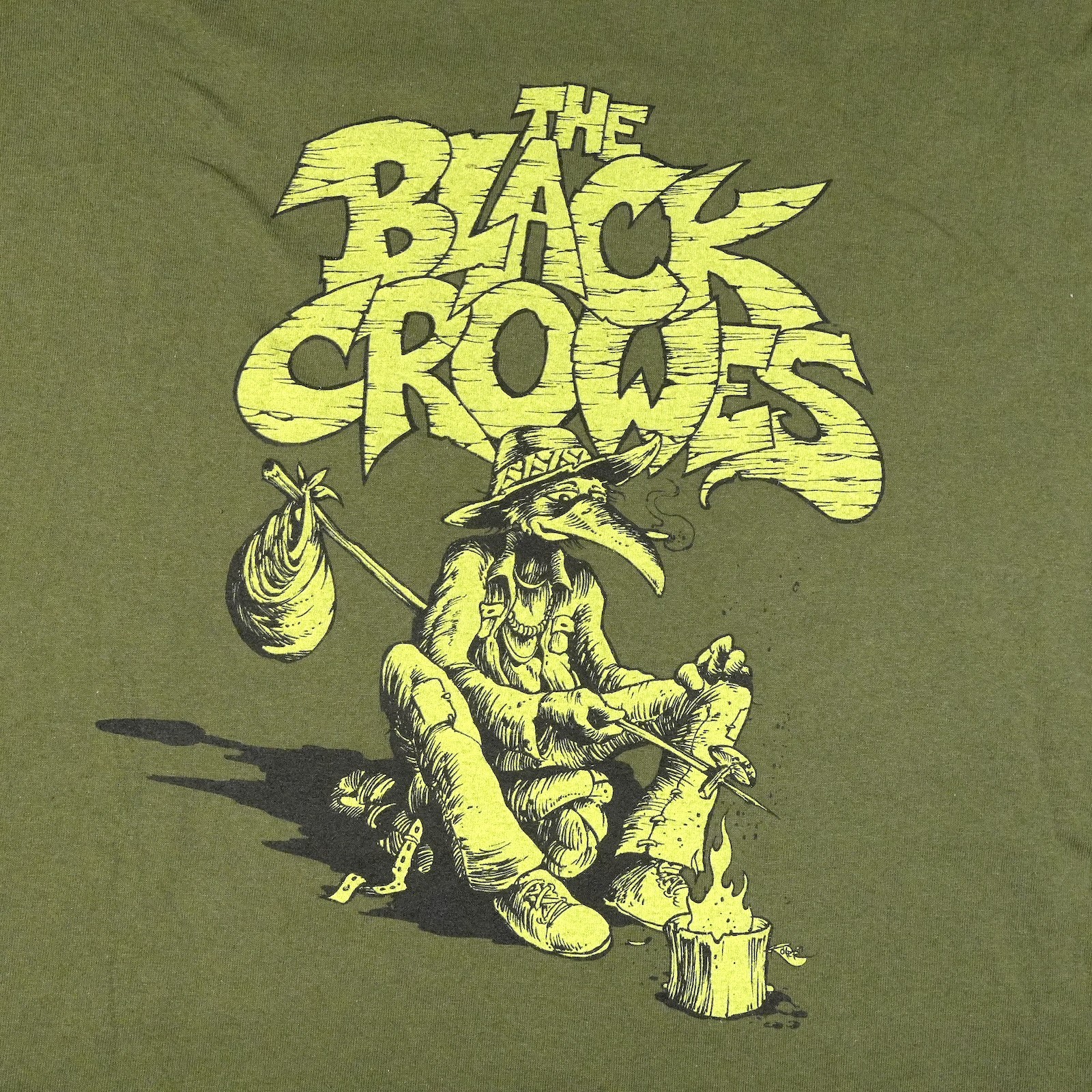Vintage The Black Crowes T Shirt Green Tour Concert Unisex UR048 FREE SHIPPING gallery