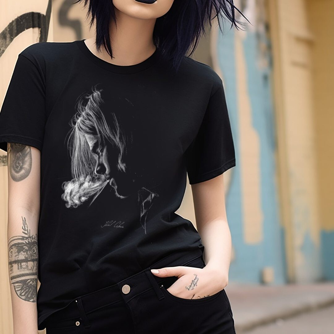Kurt Cobain Nirvana Grunge Rock Band T-Shirt Black S-3XL gallery