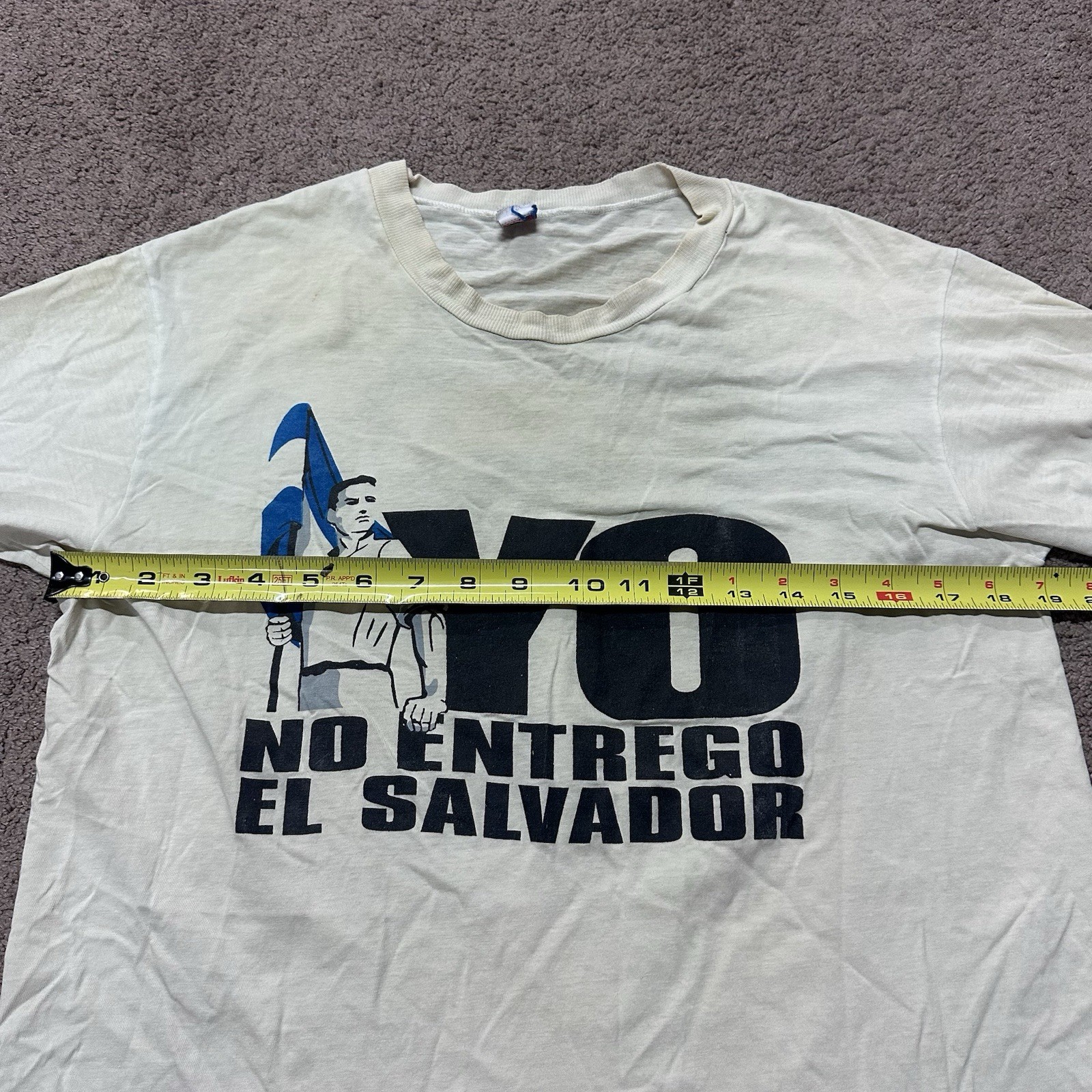 Vintage No Entrego El Salvador Political Shirt 1990’s Salvadoran Propaganda RARE gallery