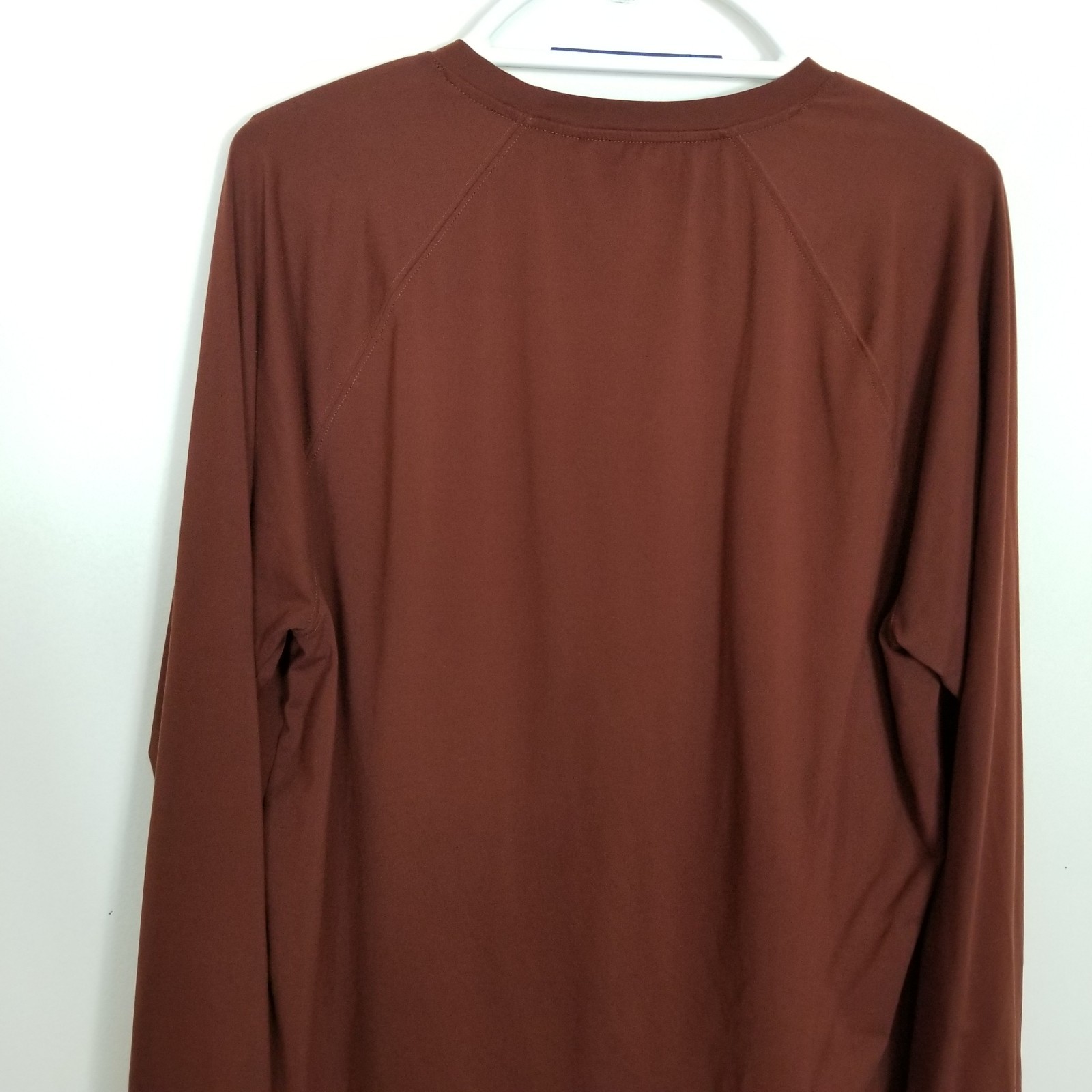 Rhone Reign Long-sleeve Performance Shirt Sz L Brown Nylon Blend Outdoor Casual gallery