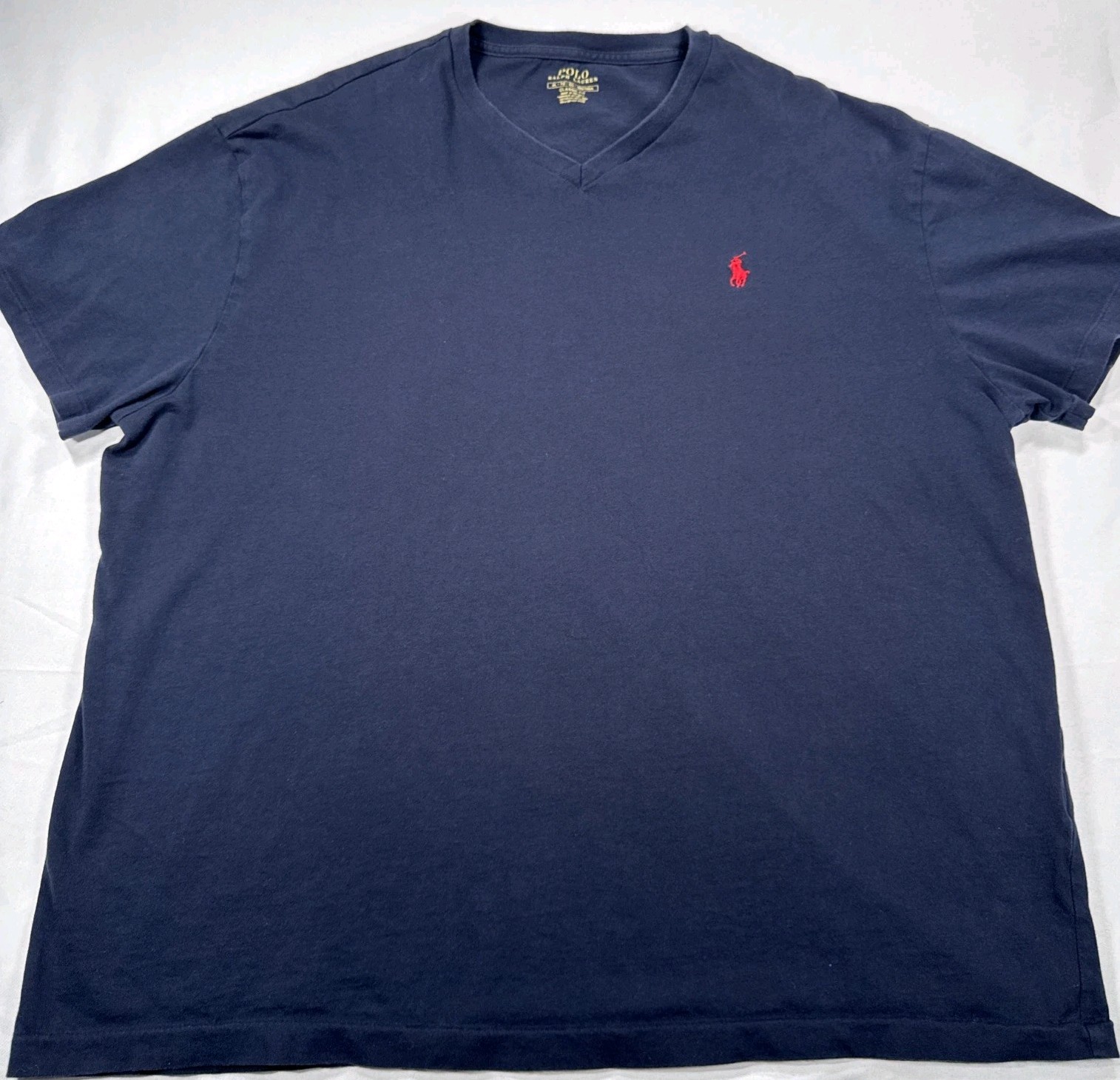 Polo Ralph Lauren v-neck t-shirt mens Size XL Blue gallery
