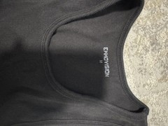 Ekkovision Men’s Solid Ribbed Comfort Core Beater Tank Top Black Size Size M