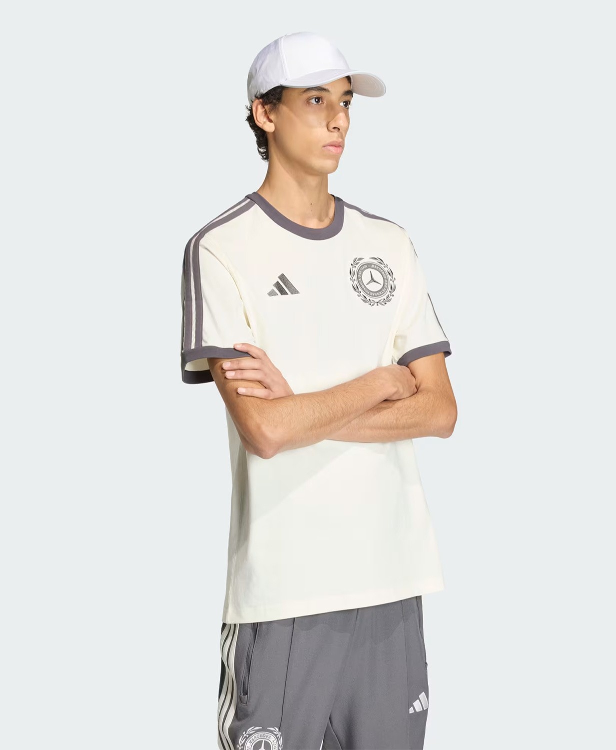 adidas Mercedes-AMG Petronas F1 Men's Silver Arrow Icon T-shirt - Beige gallery