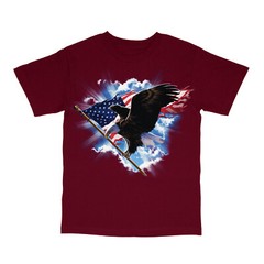 Patriotic American Eagle USA Red White And Blue Mens Short Sleeve T-Shirt 17995D