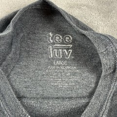 Tee Luv GeNiUS Periodic Table Science Nerd Graphic T Shirt Gray Large