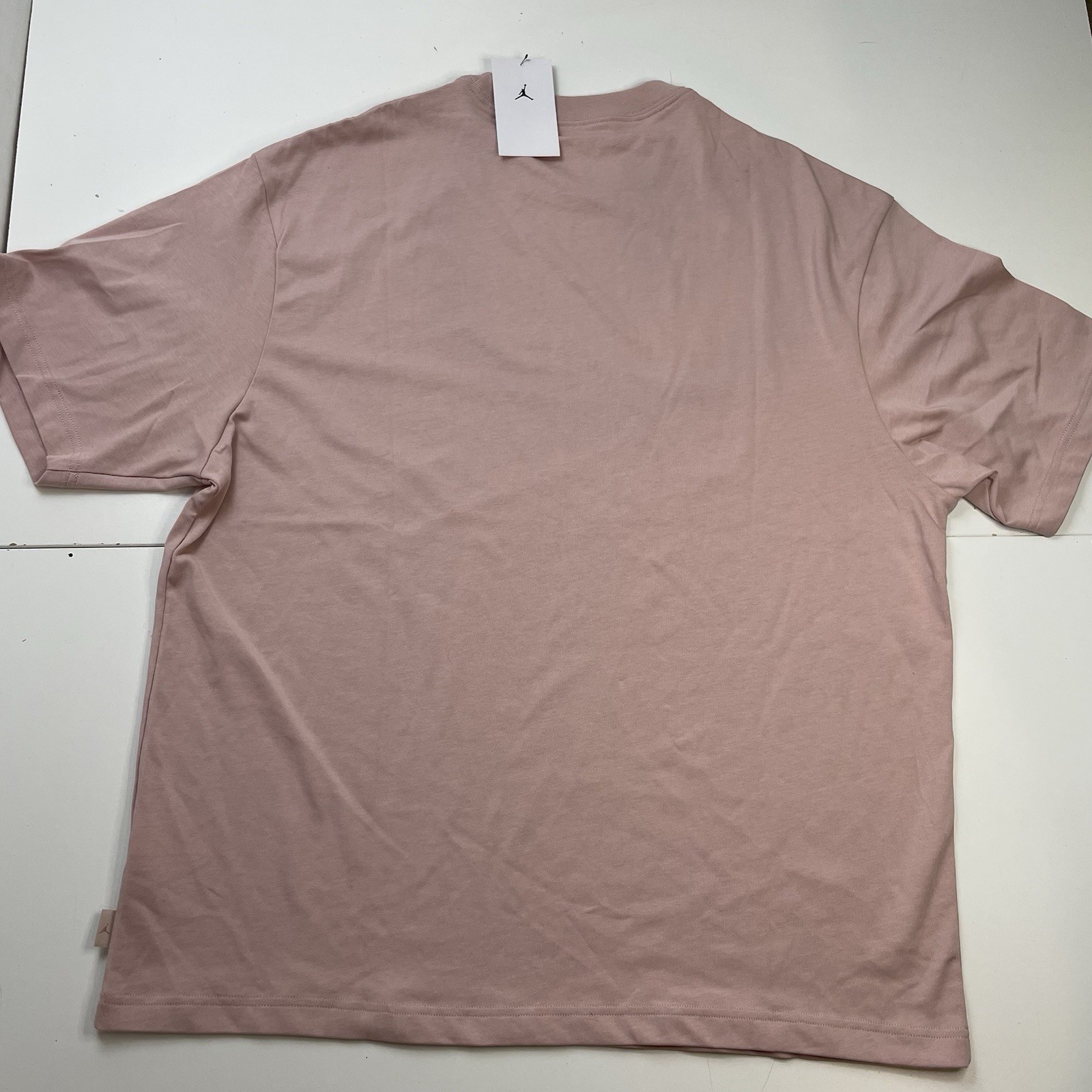 NEW Nike Jordan Wordmark 85 Embroidered Pink Tan T-shirt Mens Size XL gallery