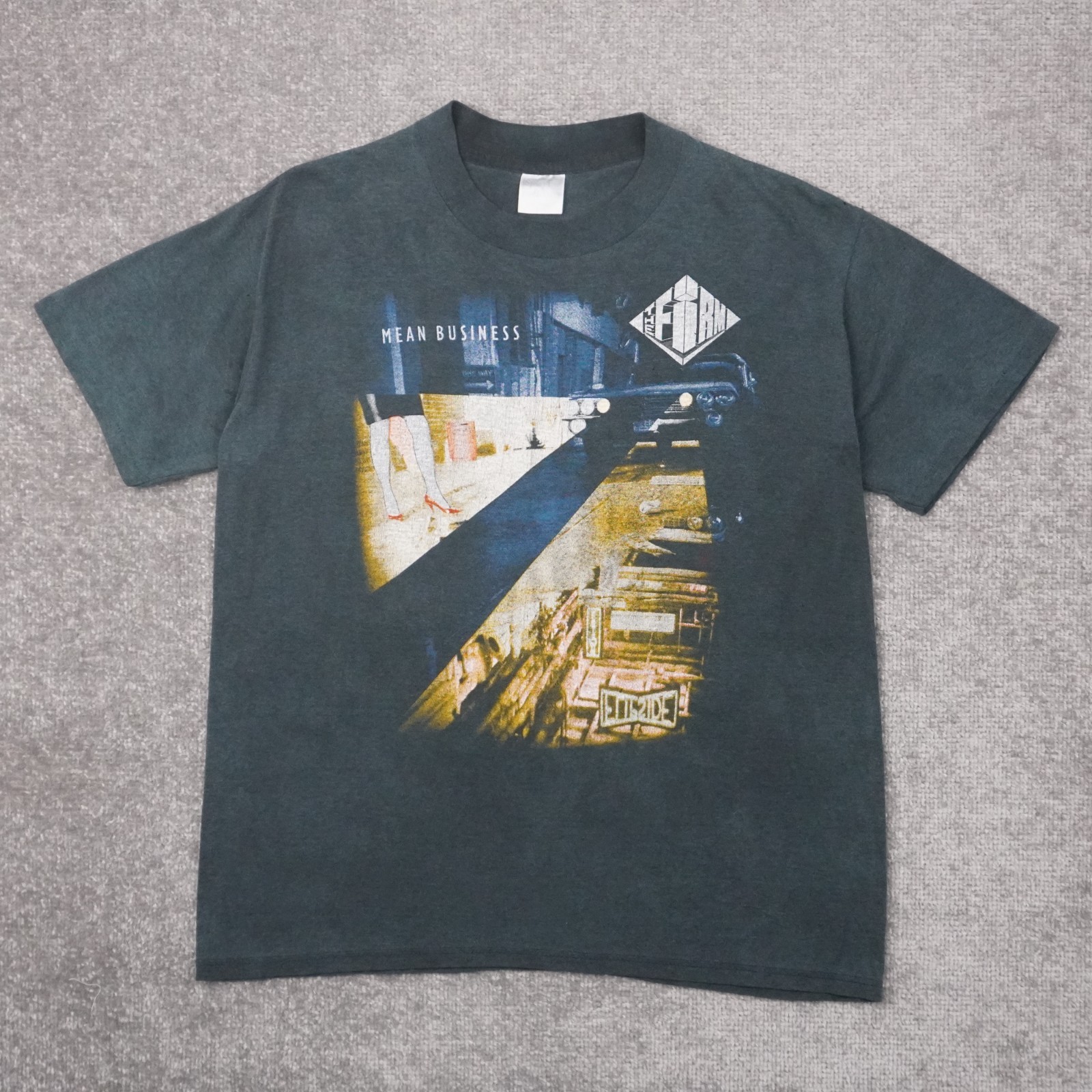 Vintage The Firm Mean Business Tour Music Mens XL Black Short Sleeve T-Shirt gallery