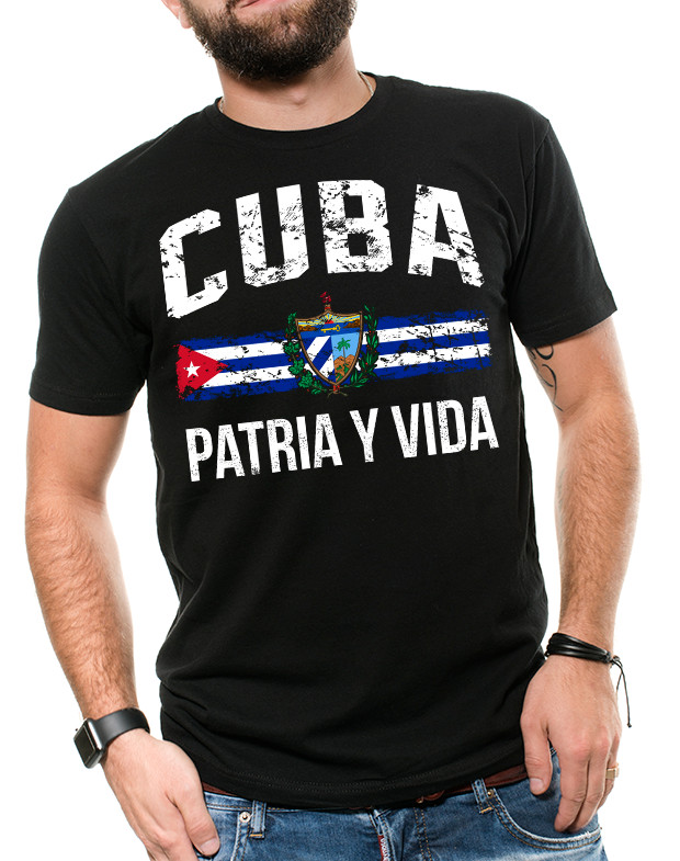 Cuba Shirts, Patria Y Vida, Free Cuba, Patriotic Cuban shirts, Cuba Flag Shirts gallery