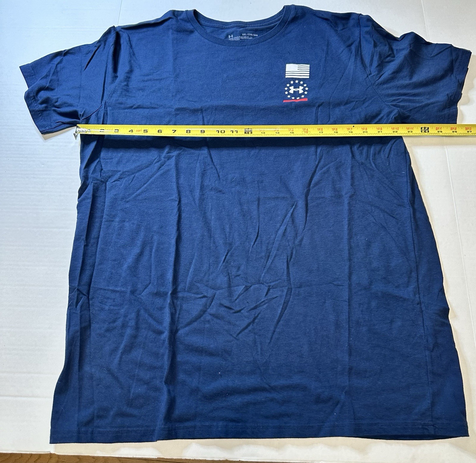 Under Armour Shirt Adult XXLarge Blue USA Land of the Free Home of the Brave Tee gallery