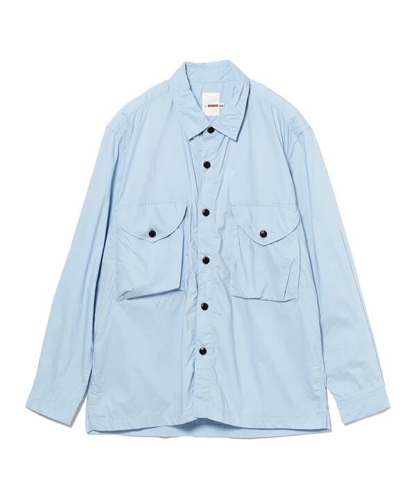 (ASK availability First) BEAMS dip broadcloth work shirt New gallery