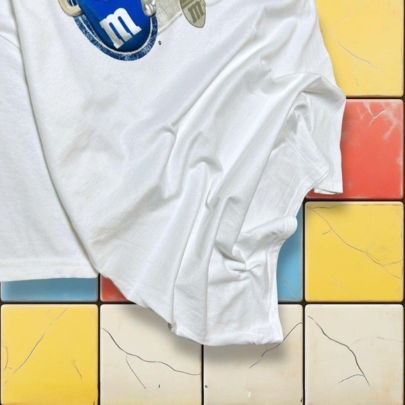 Vintage M&M Candy Cartoon Tee Y2K Men XL White Leader Of The Pack Promo Shirt gallery