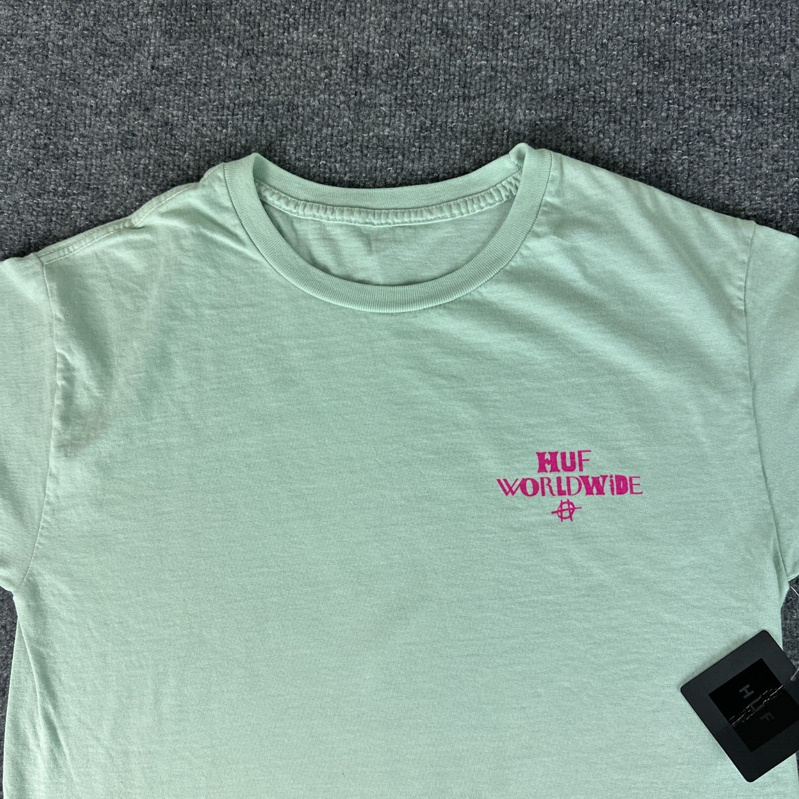 HUF Worldwide T-Shirt Green M Mission Rotten Apple Skidrokyo Shibuya Meltdown gallery