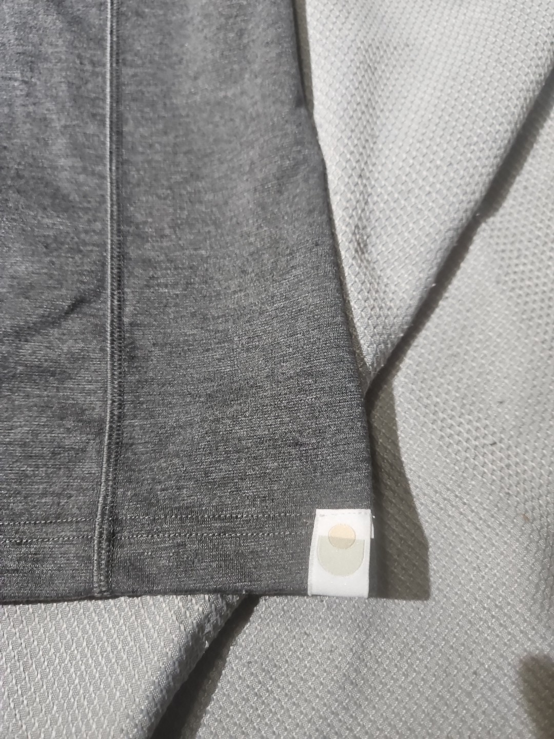 Lalabu Shirt Men Large Gray Dad Baby Carrier Kangaroo Pocket SS Stretch Tee gallery