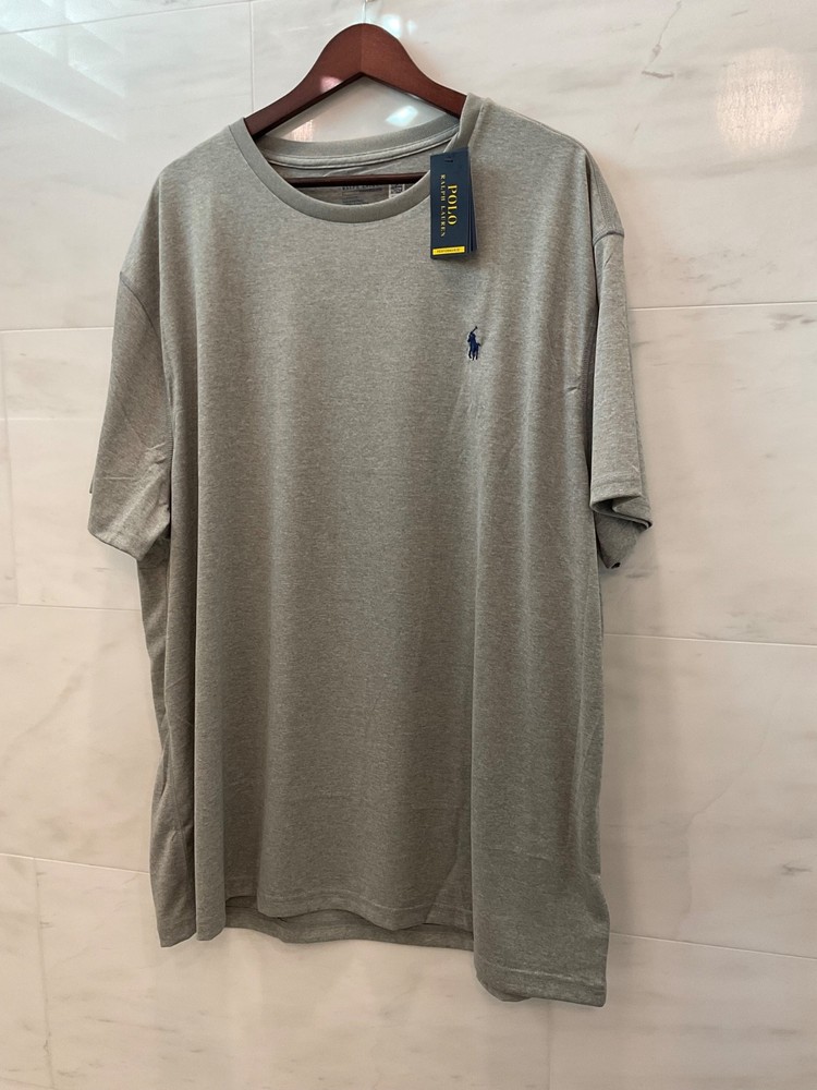 Polo Ralph Lauren Heathery Gray Classic Fit PERFORMANCE Short Sleeve T Shirt