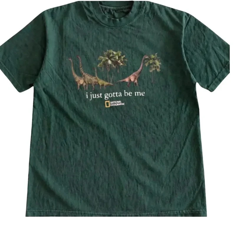 Dinosaur Graphic T-Shirt Prehistoric Reptile Retro Cotton Unisex Tee