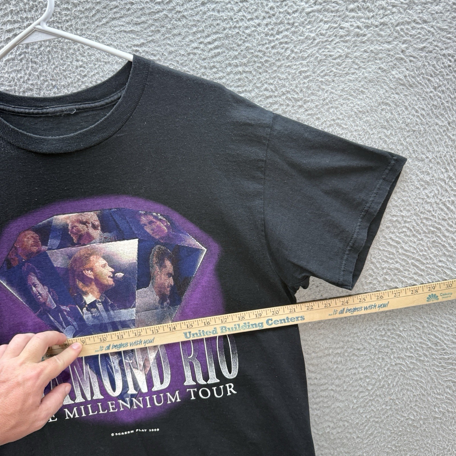 Vintage Diamond Rio Shirt Adult XL Black Crewneck Tee Country Music 90s Y2K gallery