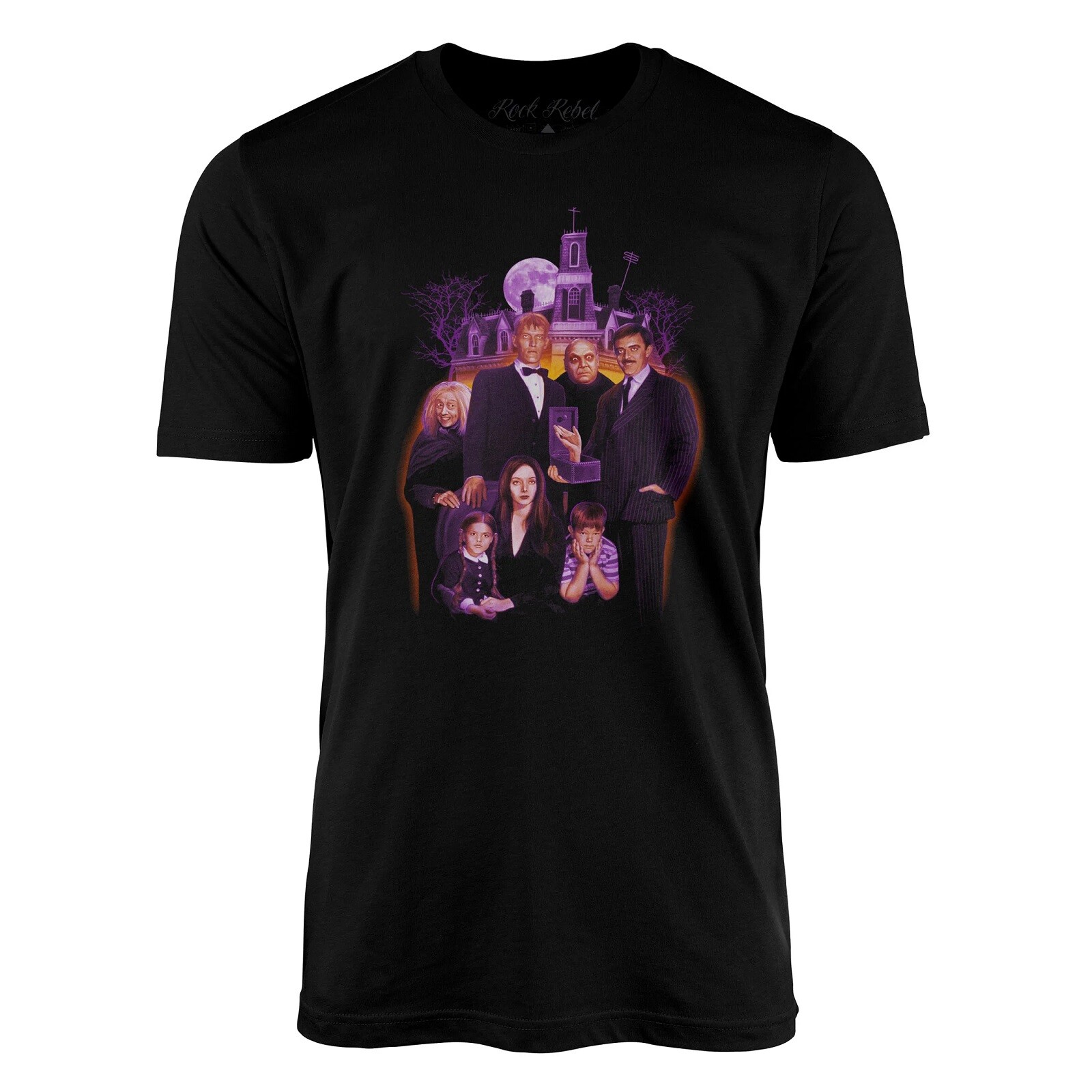 Rock Rebel Addams Family Full Color “A” Family T-Shirt S-2XL NEW