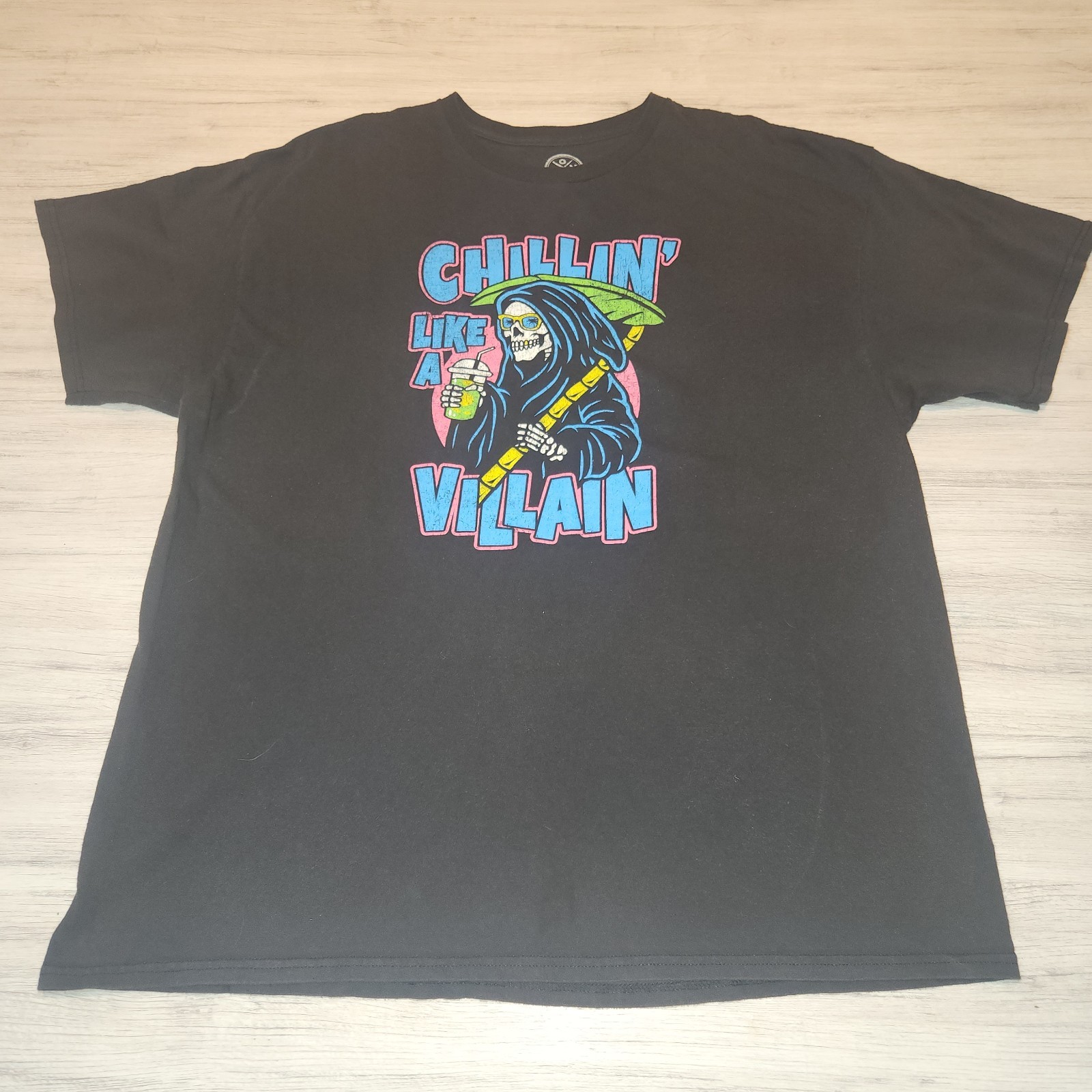 Dom Chillin’ Like A Villain Adult T-shirt Black Size 2XL B4