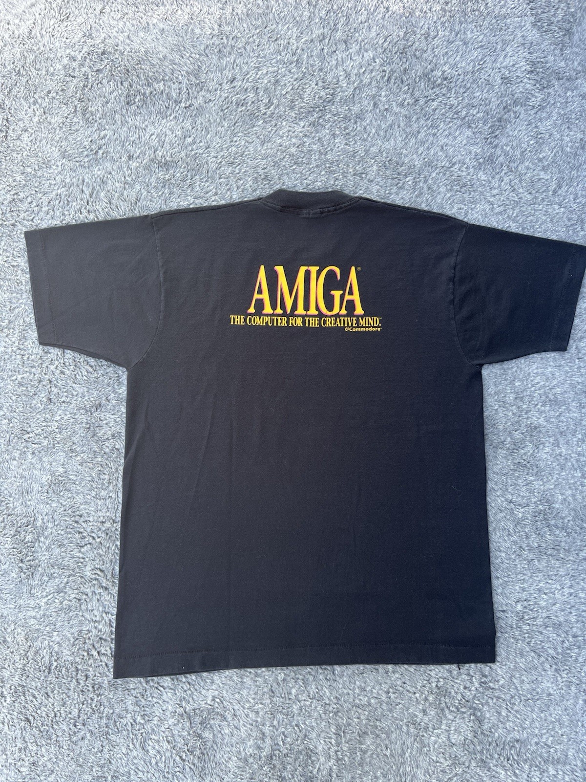 Commodore Amiga Make Up Your Own Mind Graphic T-Shirt Men’s XL Black Cotton gallery