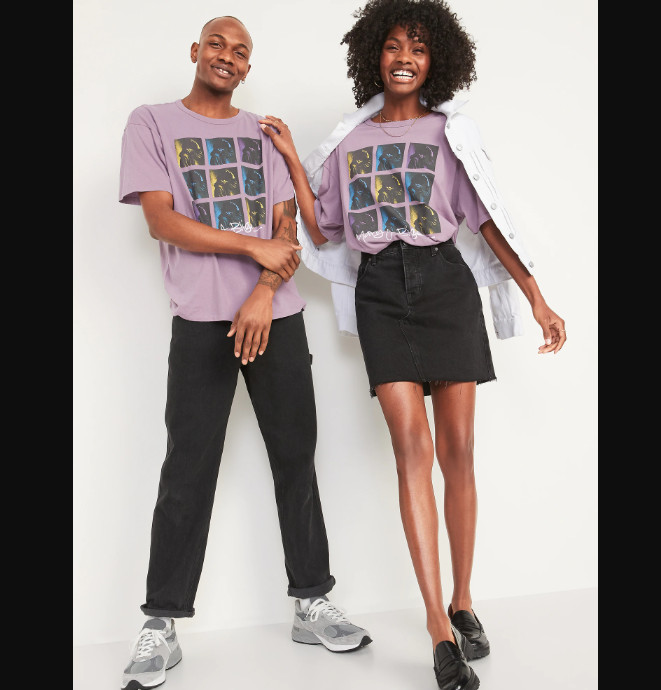 Unisex Old Navy Mary J. Blige Oversized Vintage Gender-Neutral Graphic T-Shirt gallery