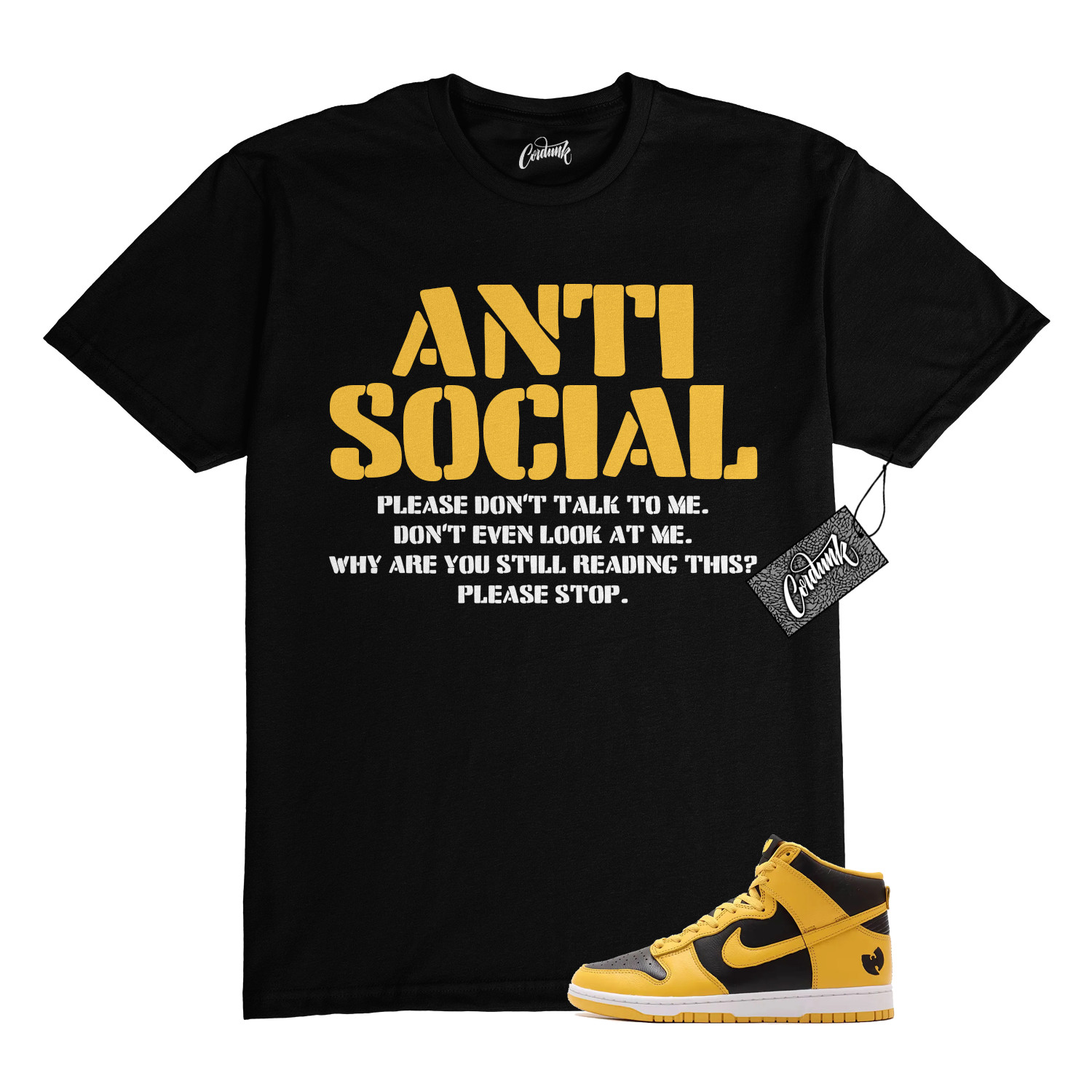 Dunk Tang Pollen Yellow Gold Black White High 2024 T Shirt to Match AS gallery