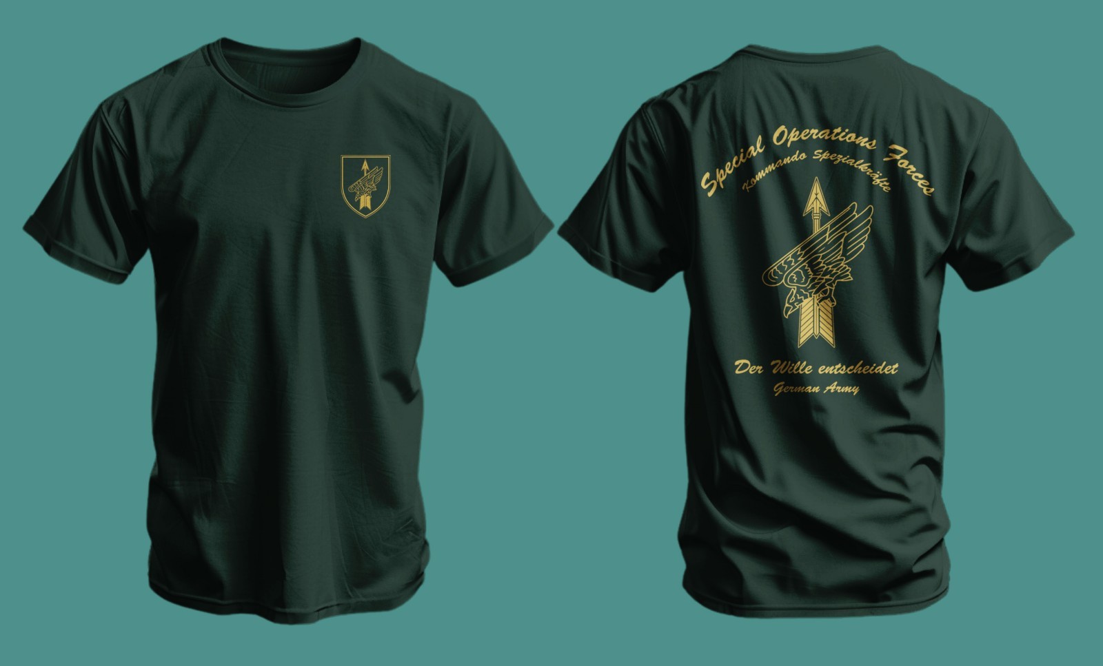 German Army KSK Special Forces T-Shirt Kommando Spezialkräfte Tactical Tee gallery