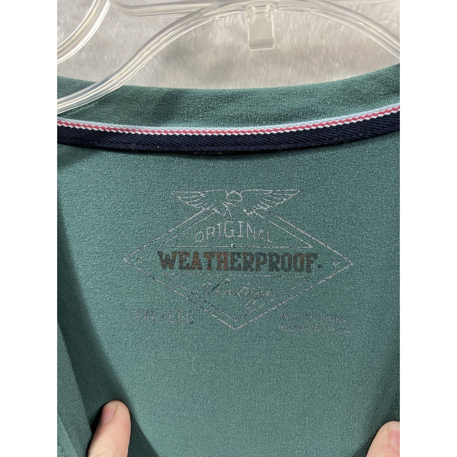 Weatherproof Vintage Men's XXL Green Performance Tee 95/5 Poly Spandex Stretch gallery