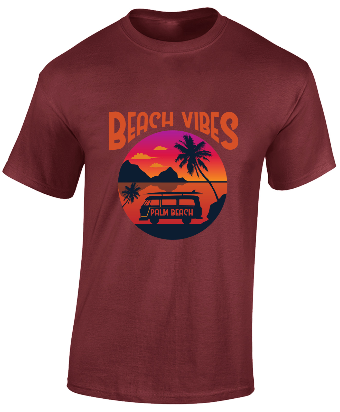 BEACH VIBES MENS T SHIRT SUMMER HOLIDAY CASUAL CLOTHING FASHION GIFT TOP gallery