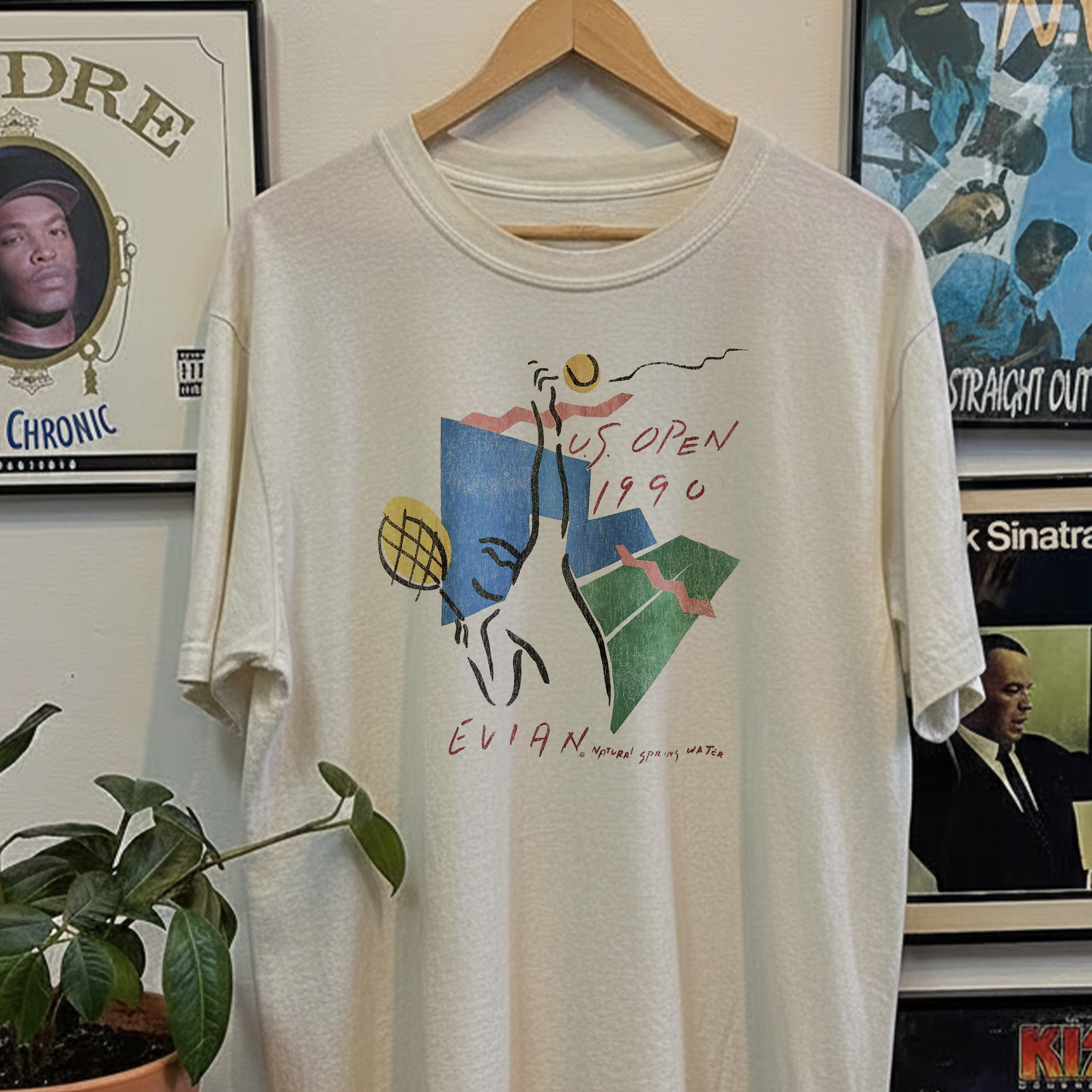 1990 US Open Evian Washed T-Shirt White L gallery
