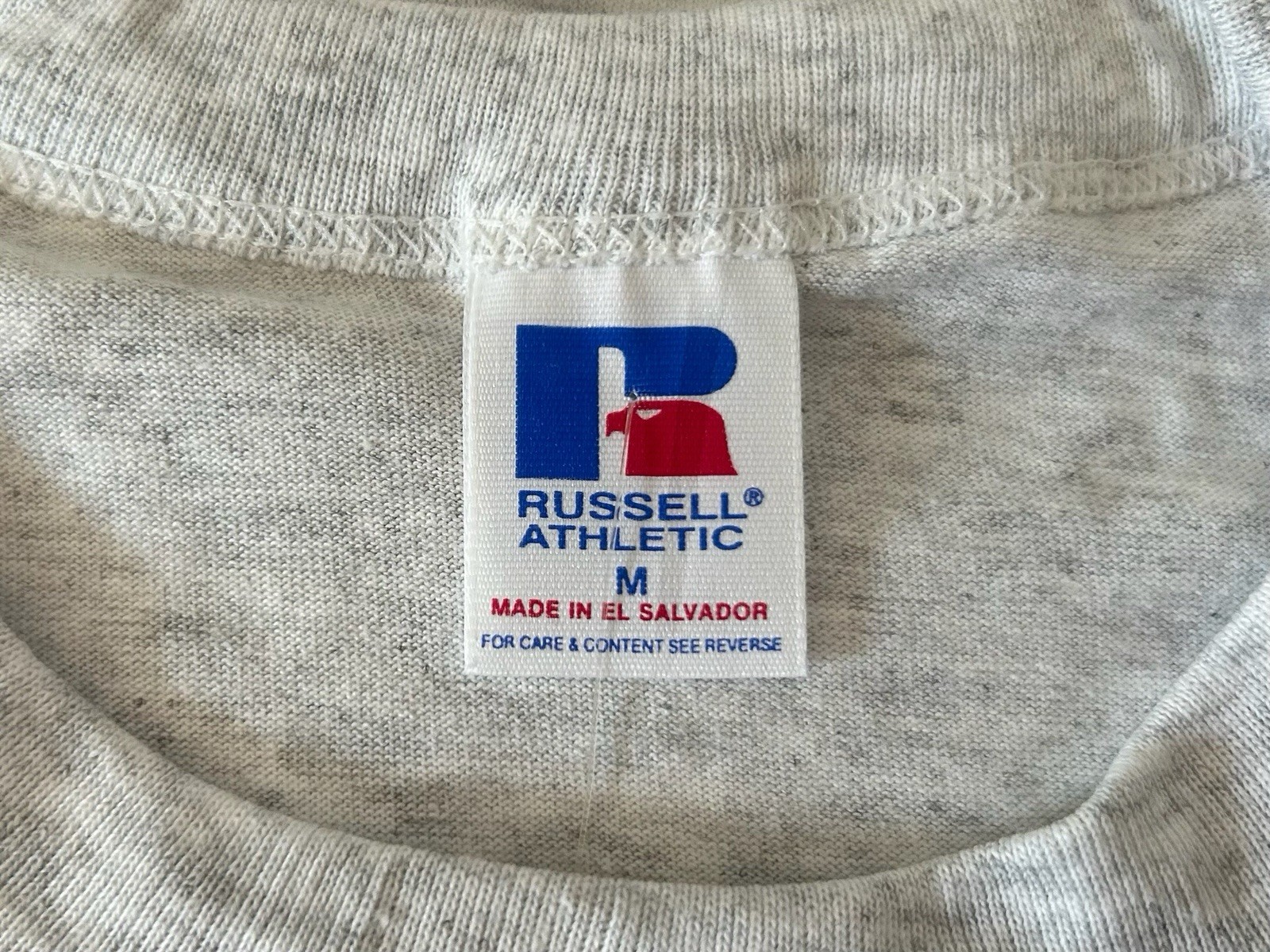 vintage russell athletic crewneck t-shirt mens size medium deadstock NWT 90s gallery