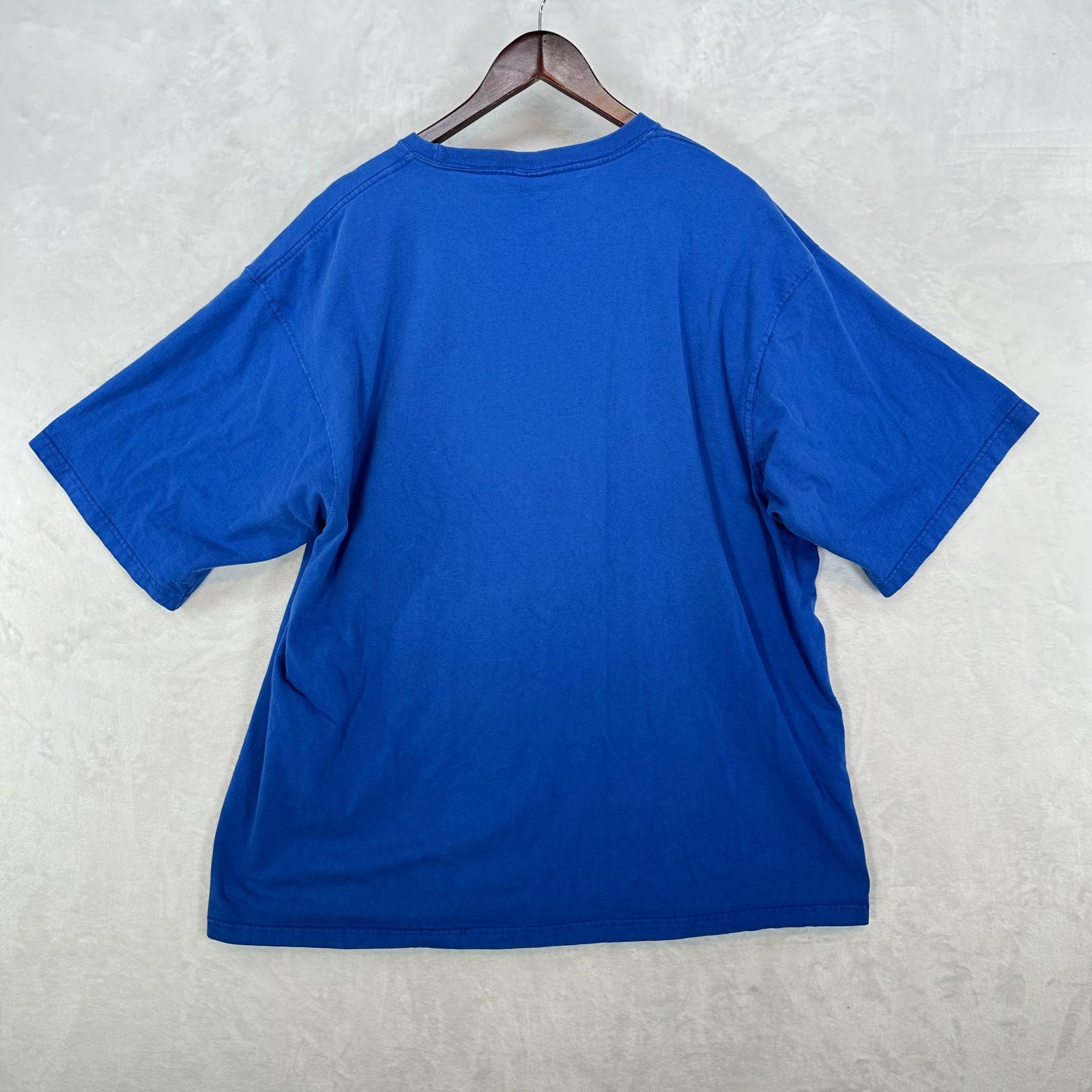 Vintage Pluma Shirt Mens XL Blue Heavyweight Cotton Crewneck Solid Blank Tee 90s gallery