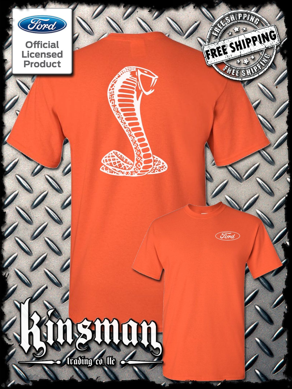Licensed Ford / Shelby Cobra Logo T-Shirt - Official Product Mustang GT500 gallery