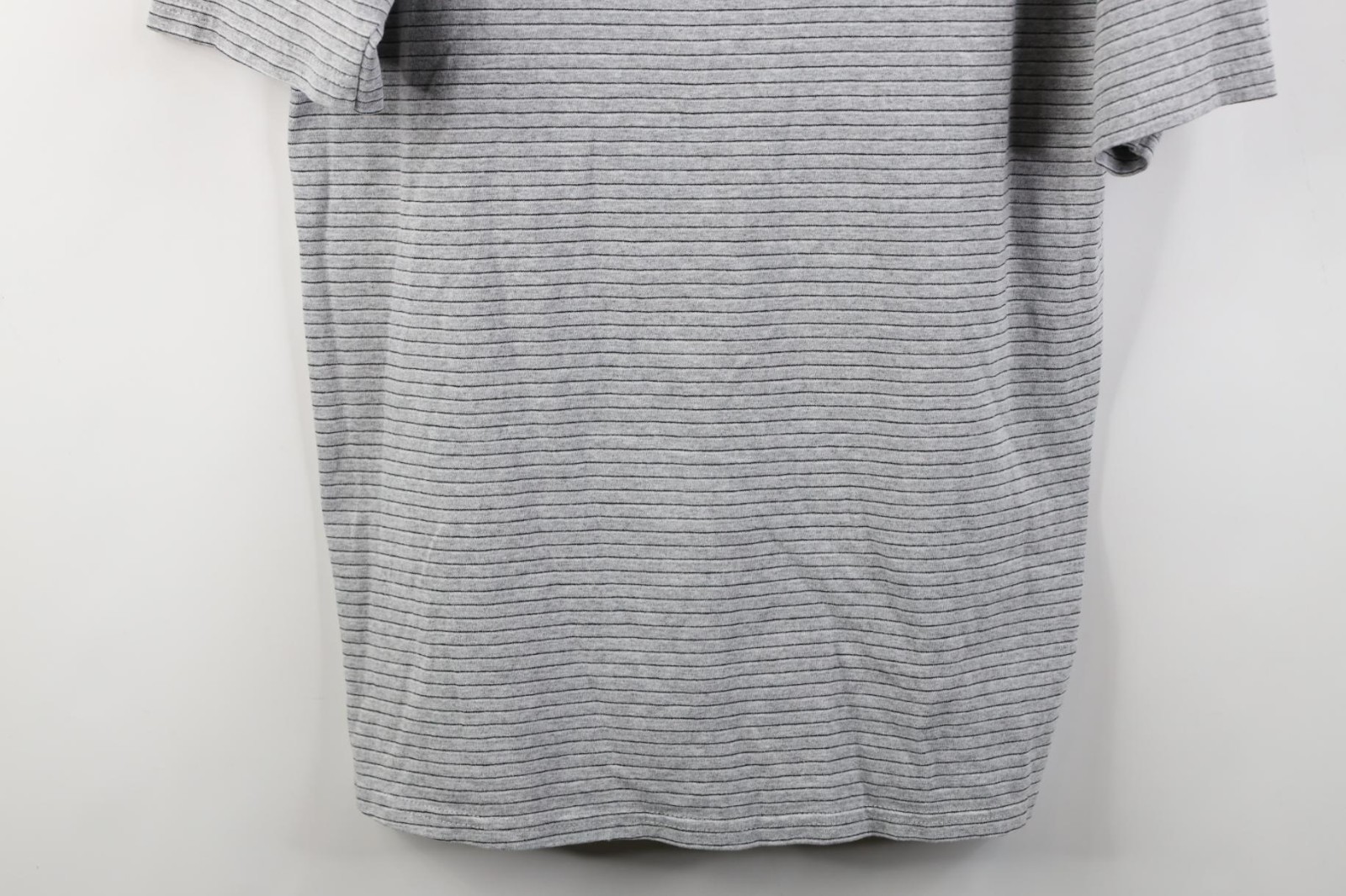 Vintage 90s Streetwear Mens Size Medium Blank Striped Short Sleeve T-Shirt Gray gallery