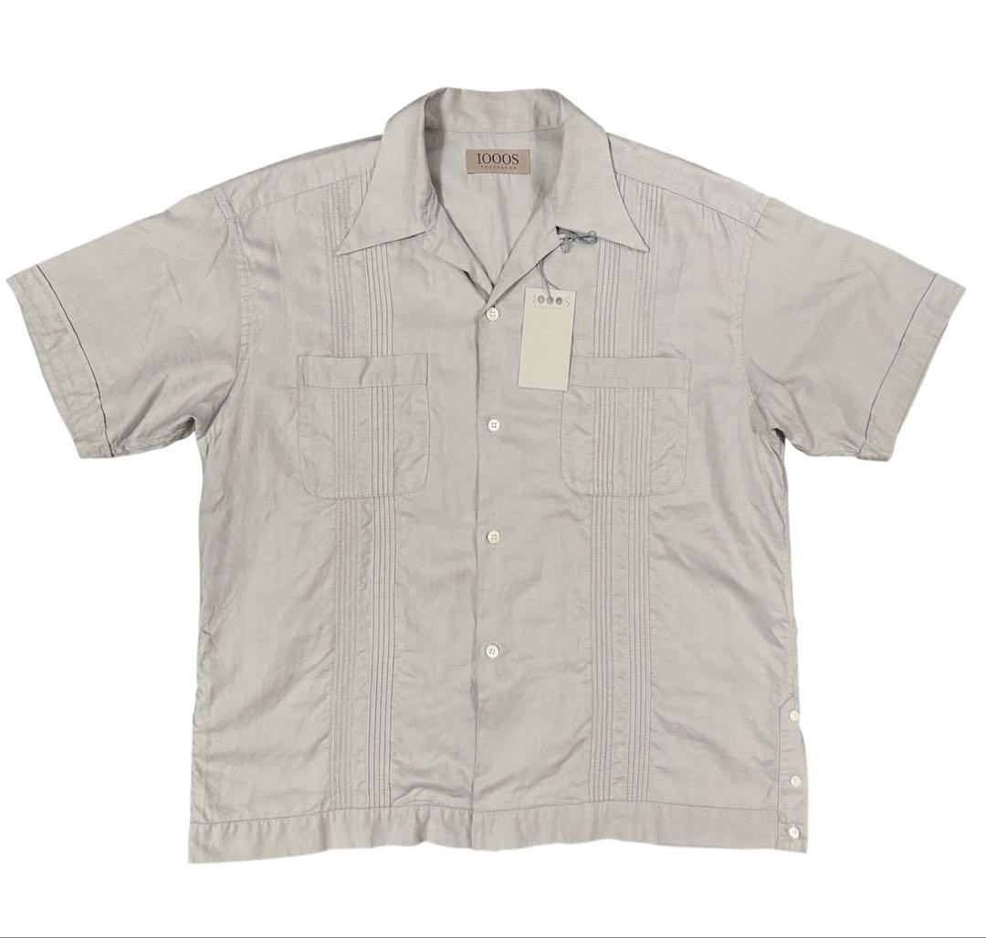 PHIGVEL 1000s Thousands Gray Short Sleeve Tropical Shirt M gallery