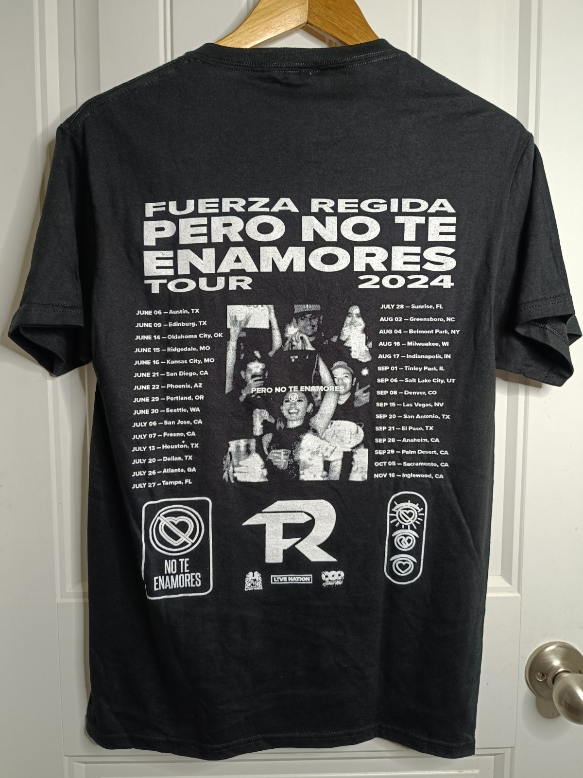 Fuerza Regida 2024 Tour Small Shirt Artist Music Mexican Concert Banda Reginal gallery