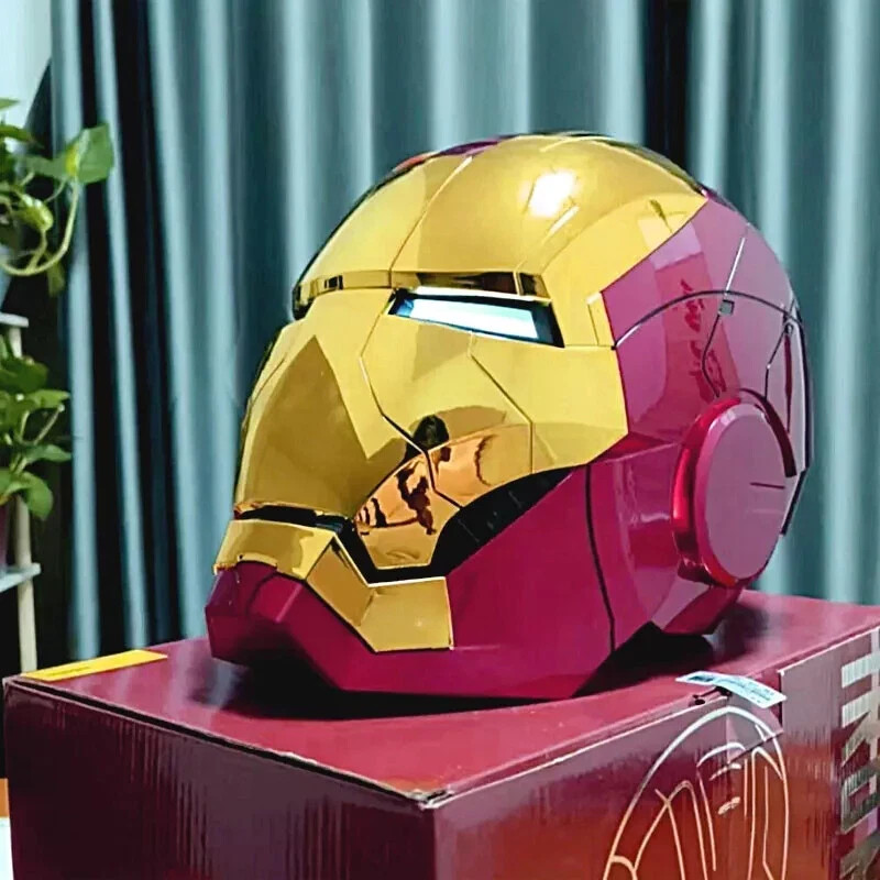 2026 Iron Man MK5 1:1 Helmet Wearable Voice-control Mask Cosplay Golden AUTOKING gallery