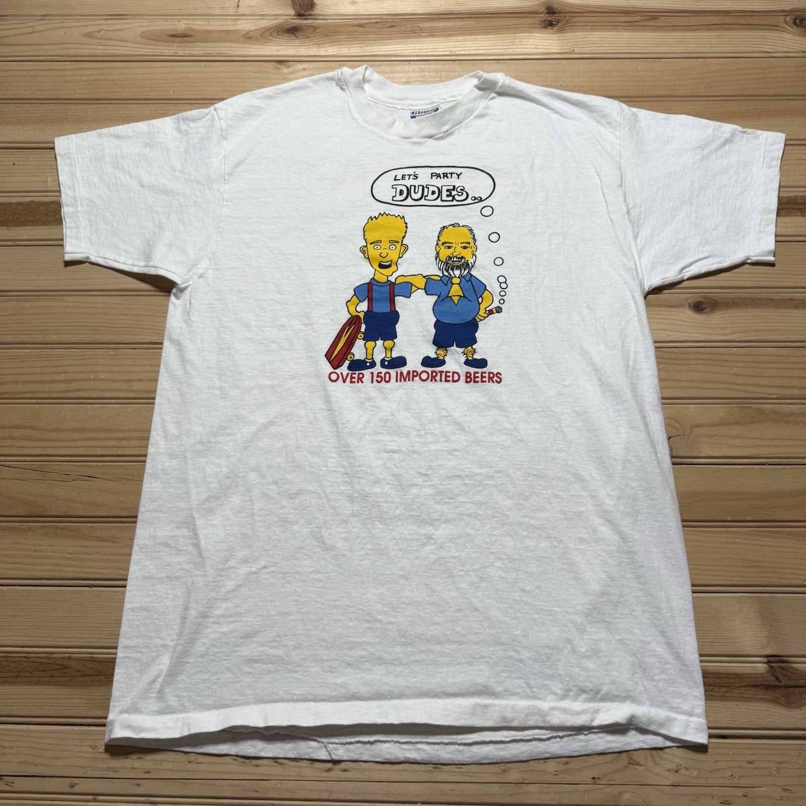 Vintage 80s Houston Matthias Restaurant Pub 150 Imported Beers Shirt Size XL gallery