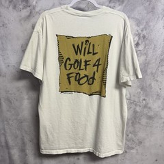 Vintage 90s Will Golf 4 Food Split Tee Shirt Delta Tag Made in USA Novelty XL