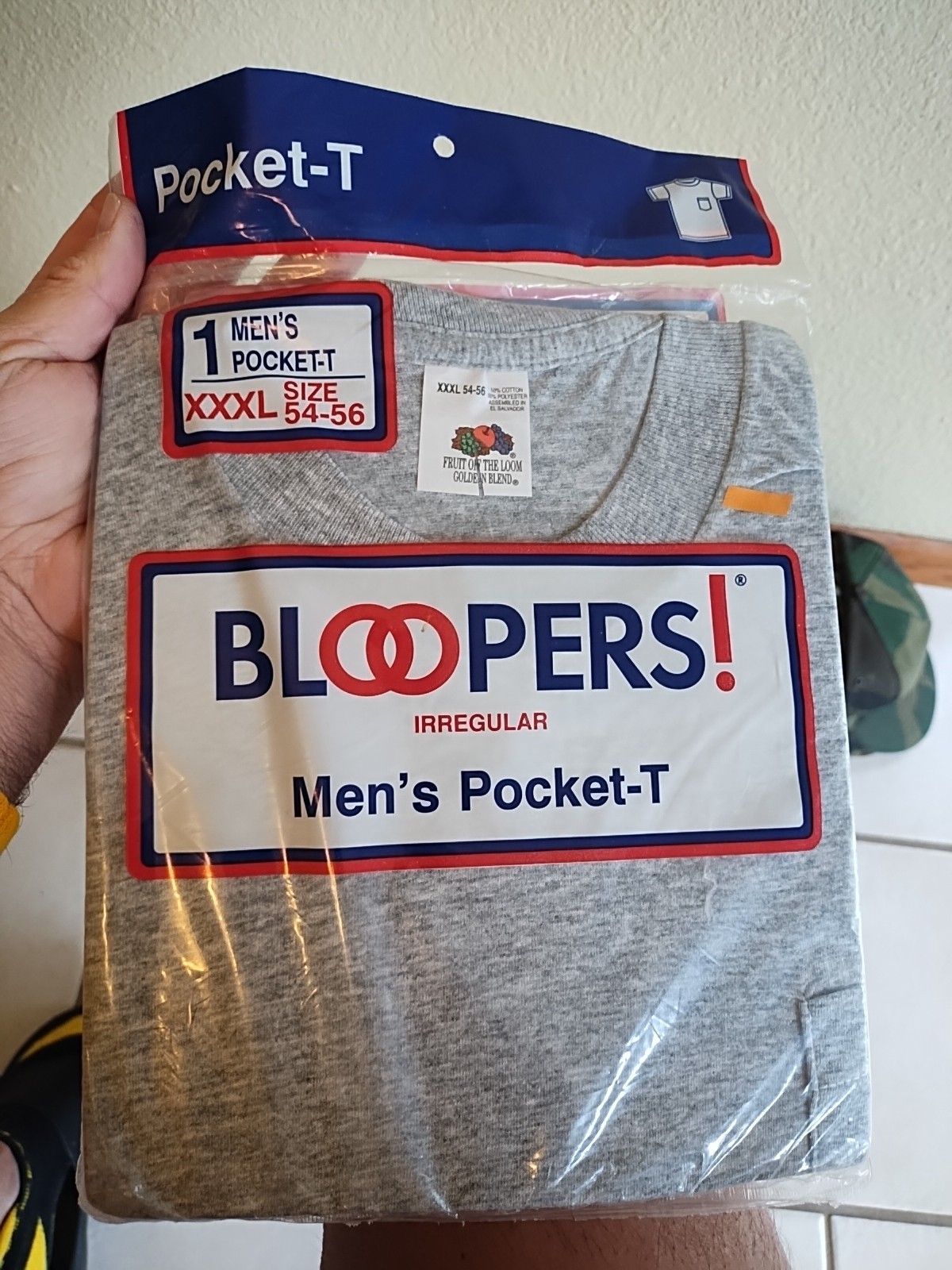 New 1994 Vtg FOTL Bloopers Pocket Shirt XXXL T-Shirt Irregular 50/50 Cotton Poly gallery