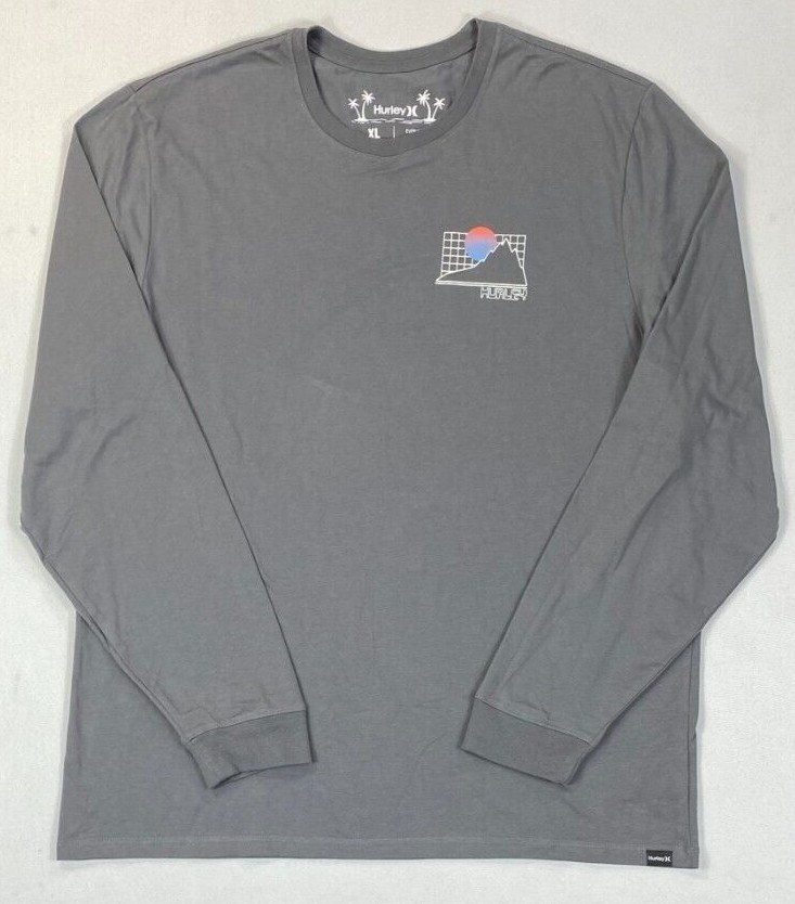 NEW Men’s Hurley Everyday Explorer The Great Outdoors UPF 30 Long Sleeve T-Shirt