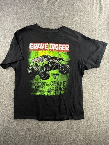 Grave Digger Monster Jam Tee Shirt Monster Trucks Short Sleeve All Size Shirt