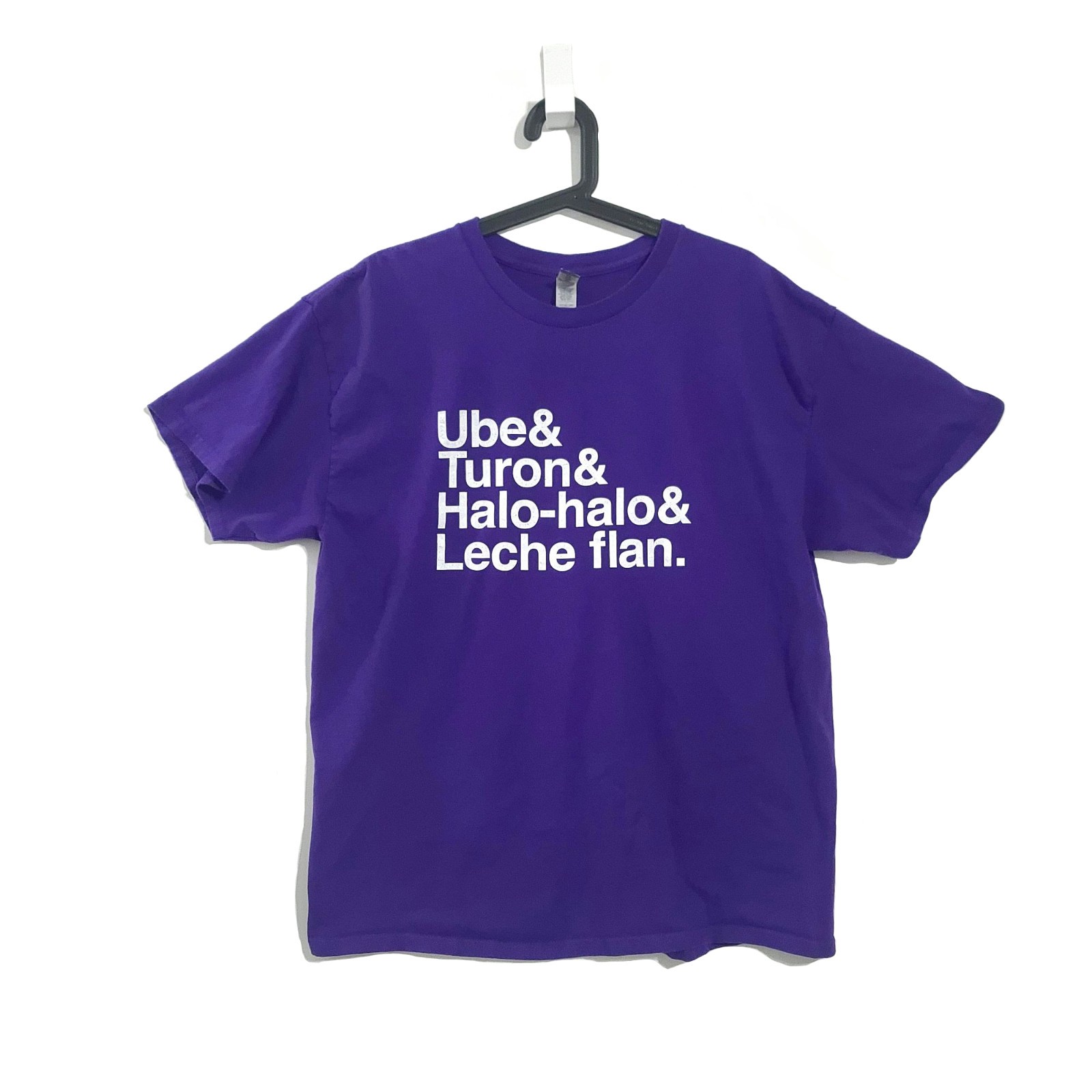 Ube & turon & halo-halo & leche flan Filipino royal purple shirt size XL gallery