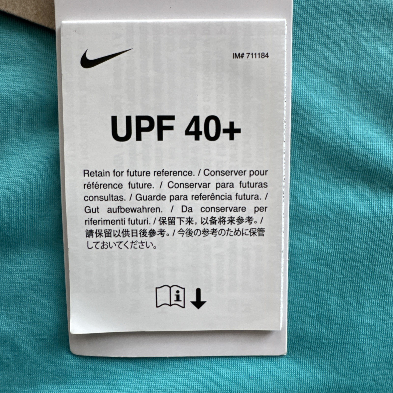 NEW NWT Nike Mens Medium ACG Goat Rocks Dri-Fit ADV Shirt FN8411-345 TEAL UPF40+ gallery