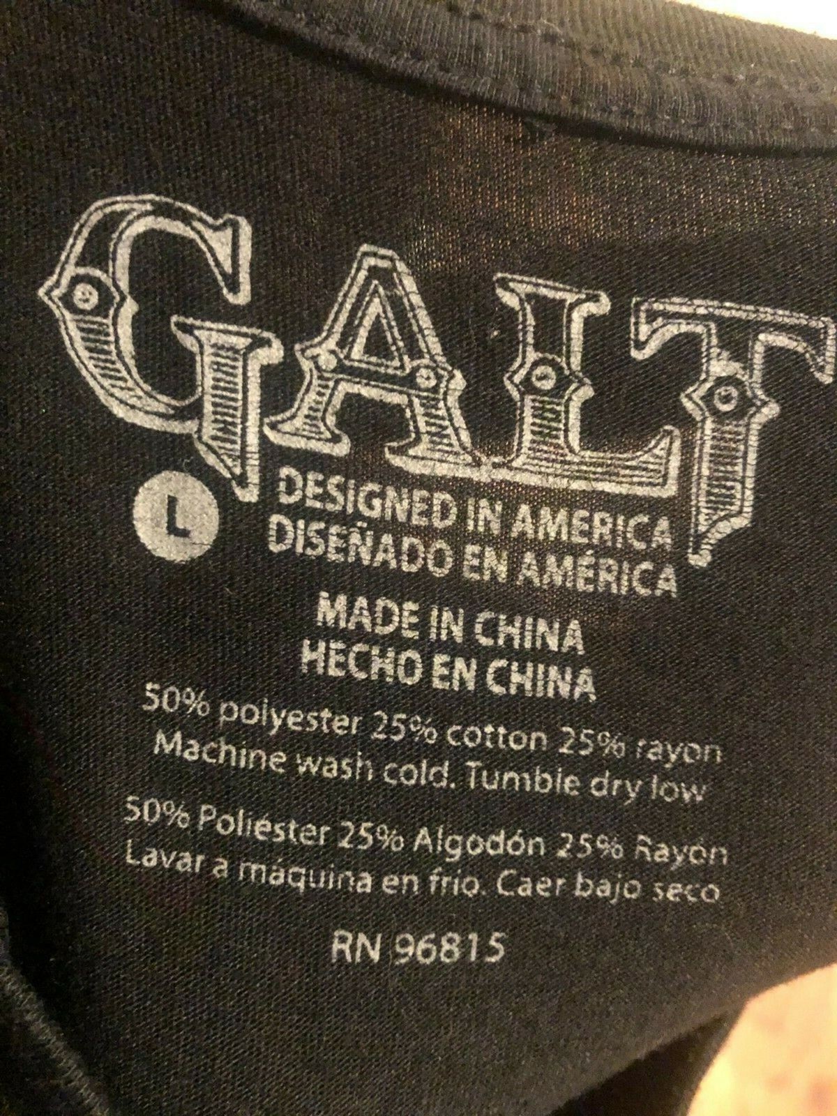 John Galt Freedom It's Not Free USA Flag Eagle Black T-Shirt Men's Large gallery