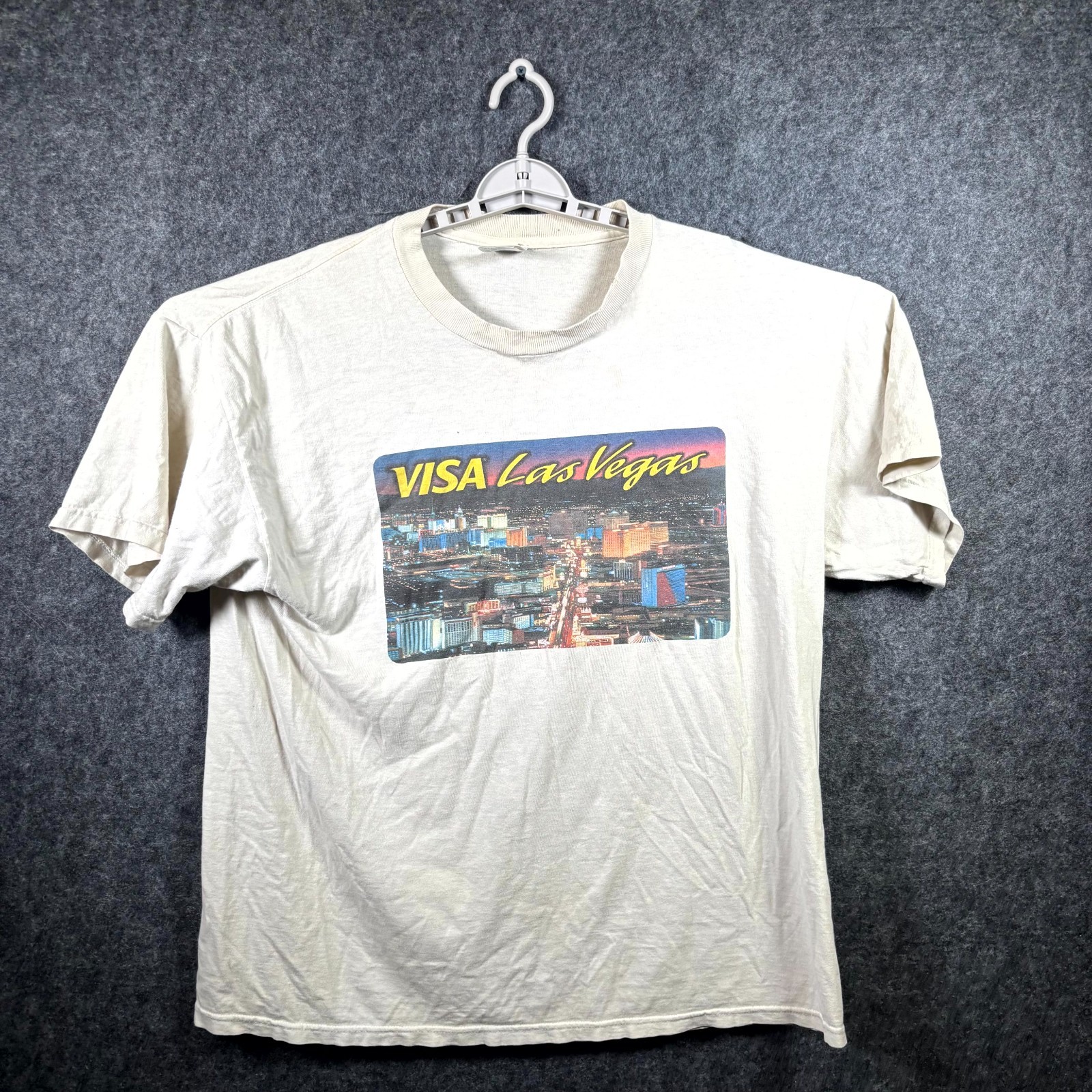 Delta T-Shirt Unisex XL White Cotton Visa Las Vegas Academia Classic Summer gallery