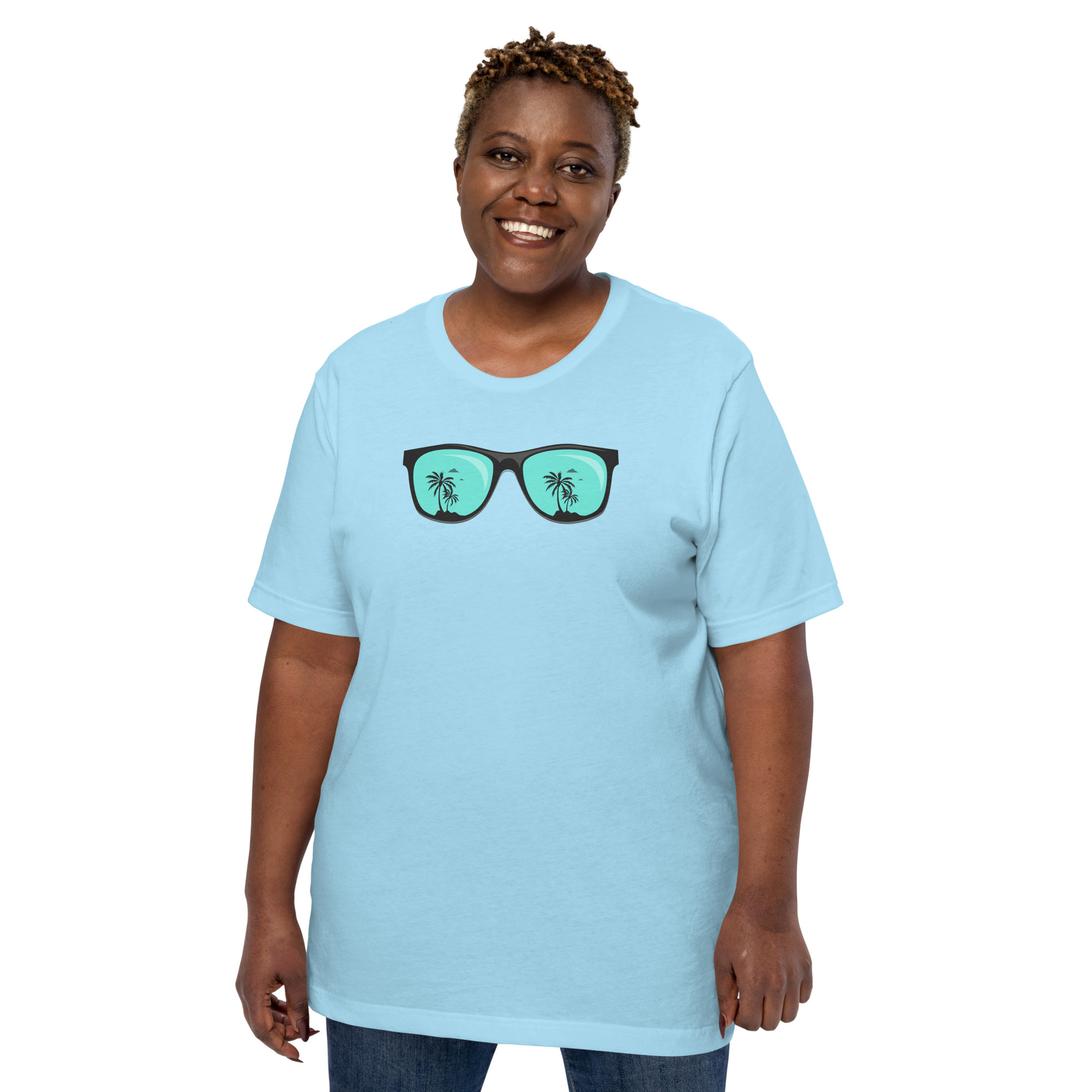 Island Vacation Beach Sun Sunglasses - Vintage Retro Graphic Tee Shirt gallery