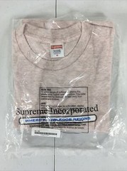 Supreme Inc. Tee in Heather Light Pink M Med FW19 Deadstock/ knowledge reigns