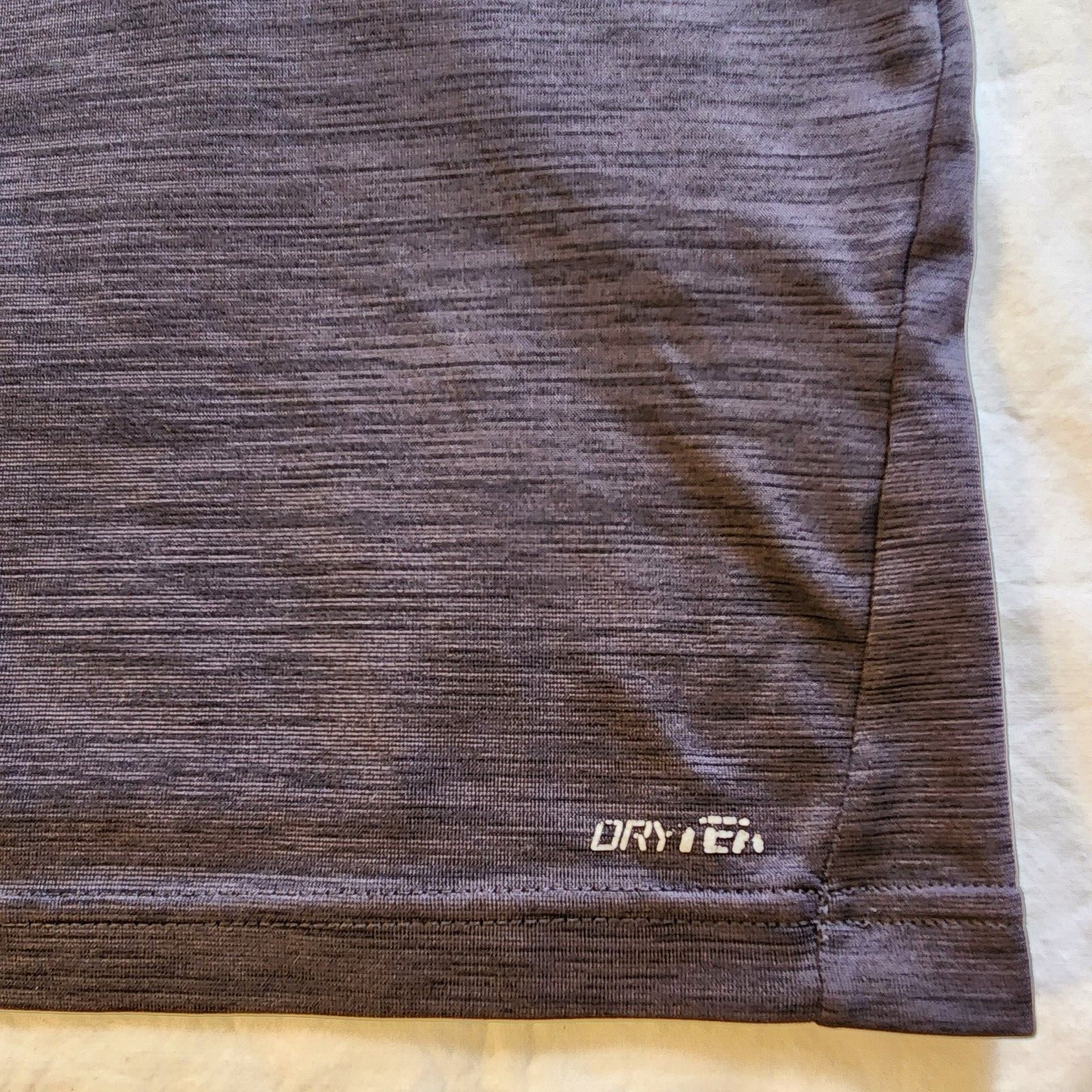Mens Tek Gear T-Shirt Size Small DryTek Charcoal Gray Crew S/S gallery