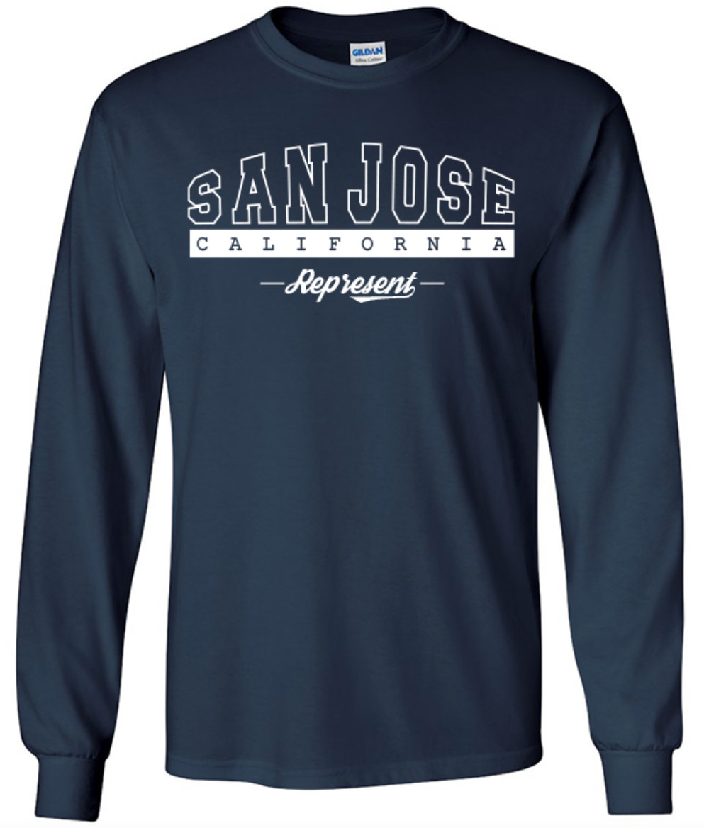 San Jose California State T-Shirt Long Sleeve Graphic Tees Unisex Apparel gallery