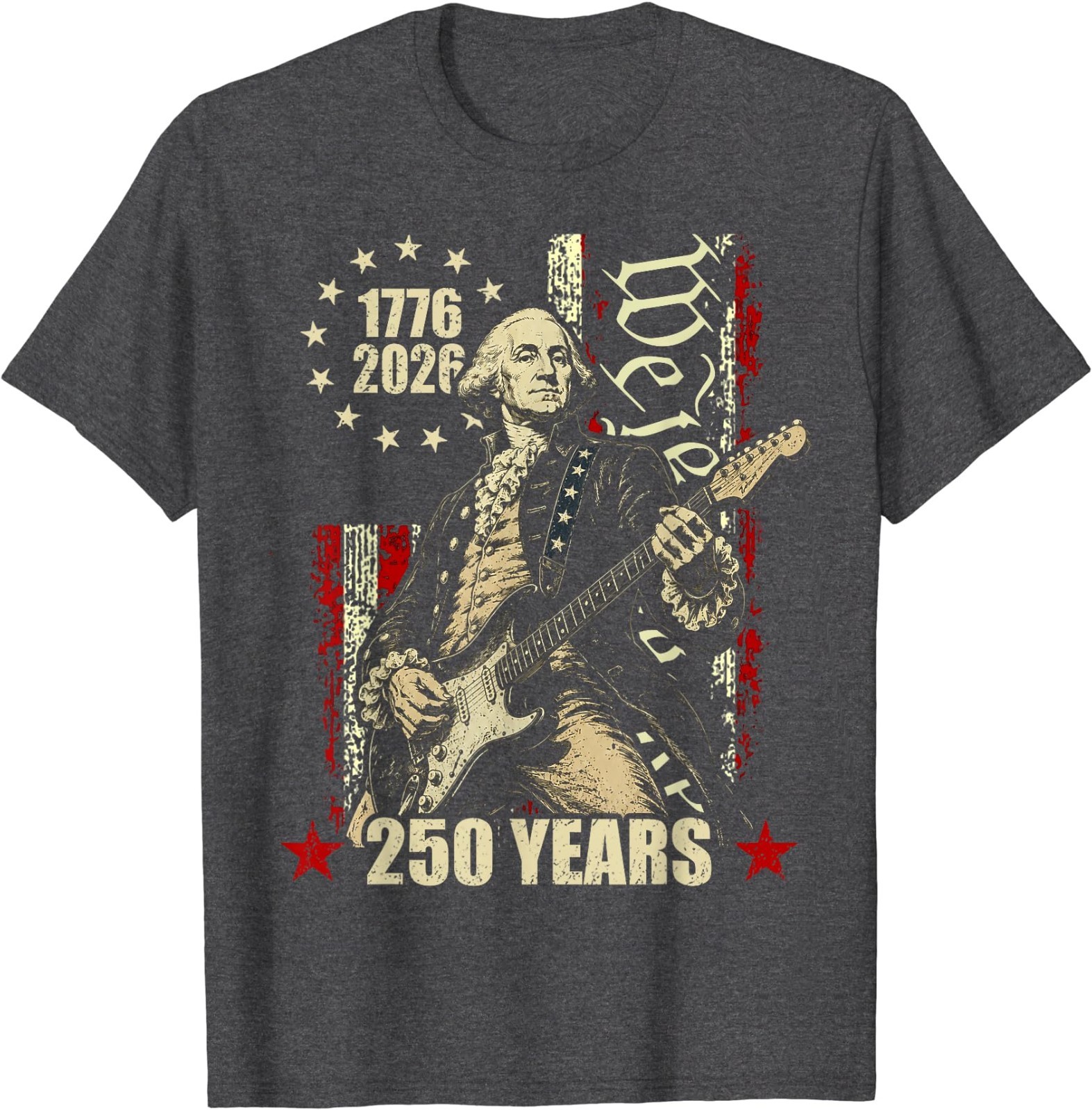 250 Years George Washington American Flag 1776-2026 July 4th T-Shirt gallery